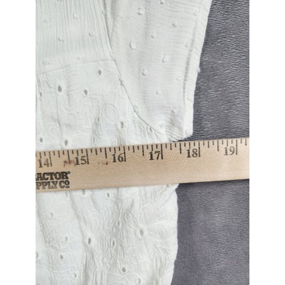Kate & Sam Dress Womens Size Small S White Boho Hippie Prarie Summer Textured95 - Picture 10 of 16